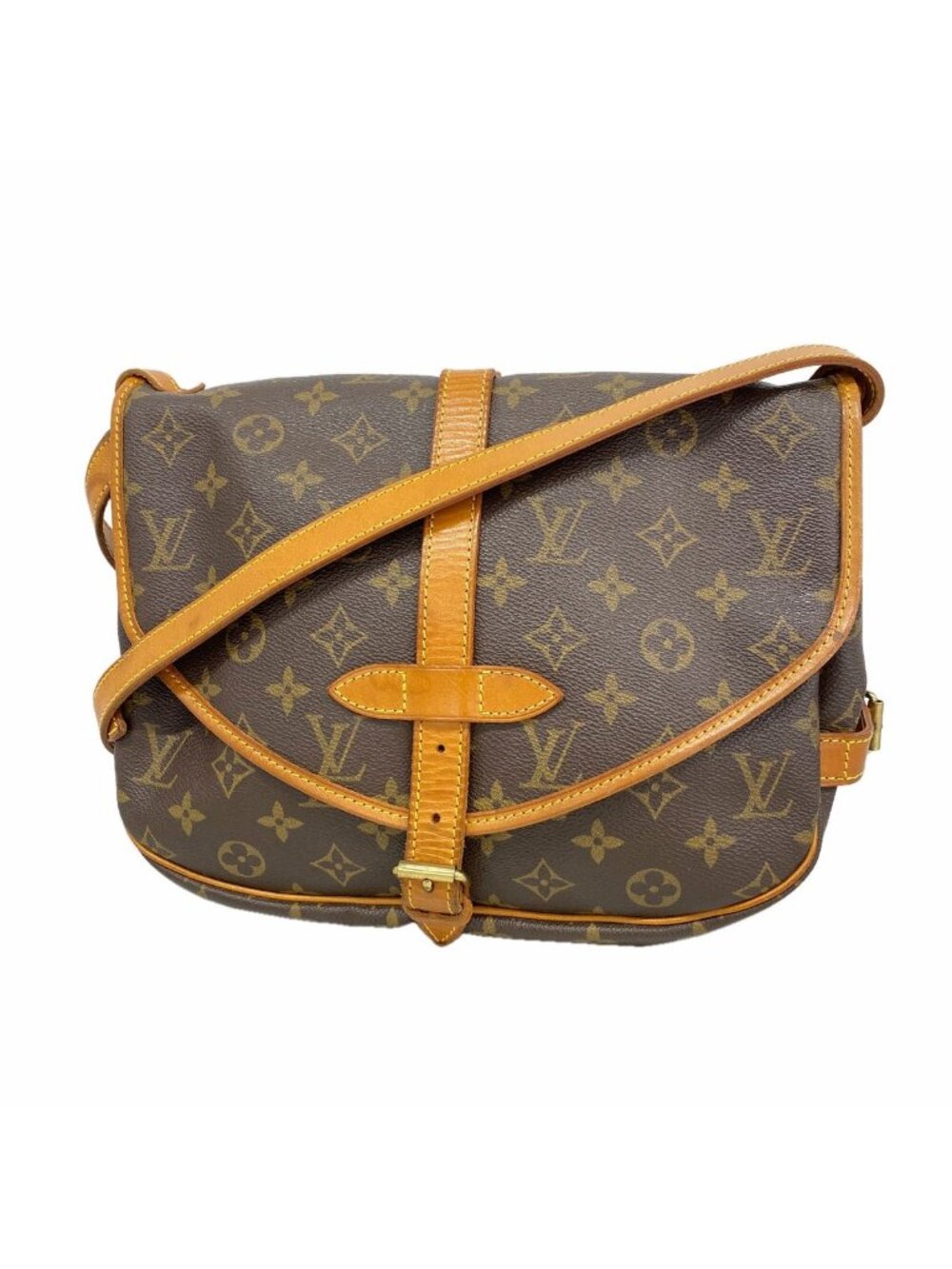 Louis Vuitton Shoulder Bag Monogram Saumur 30 Brown